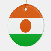 vlag van Niger (Afrikaans land) Keramisch Ornament (Links)