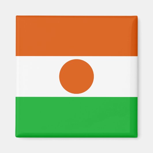 vlag van Niger (Afrikaans land) Magneet (Voorkant)