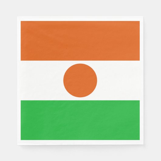 vlag van Niger (Afrikaans land) Servet (Voorkant)