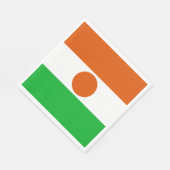 vlag van Niger (Afrikaans land) Servet (Hoek)