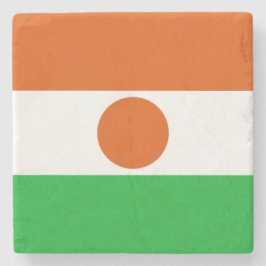 vlag van Niger (Afrikaans land) Stenen Onderzetter