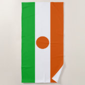 vlag van Niger (Afrikaans land) Strandlaken (Voorkant)