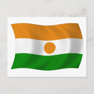 Vlag van Niger ansichtkaart Briefkaart