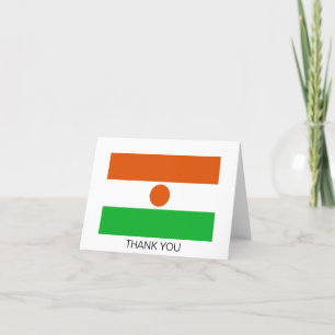 Vlag van Niger Bedankkaart
