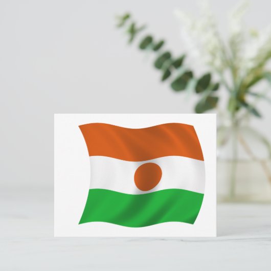 vlag van Niger Briefkaart (Staand voorkant)