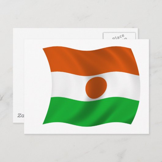 vlag van Niger Briefkaart (Voorkant / Achterkant)