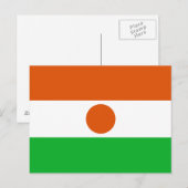 Vlag van Niger Briefkaart (Voorkant / Achterkant)