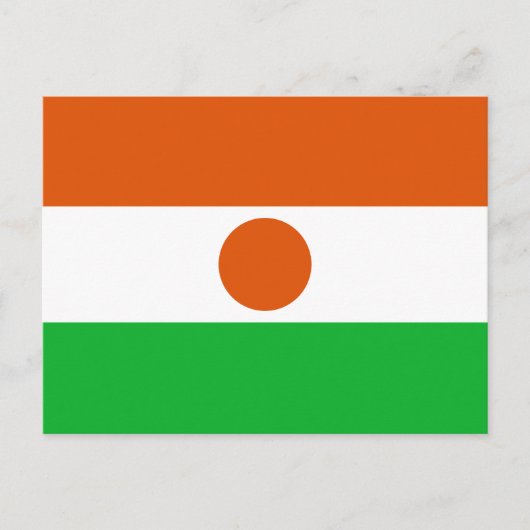 Vlag van Niger Briefkaart (Voorkant)