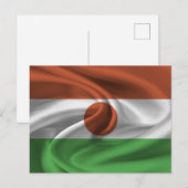 Vlag van Niger Briefkaart (Voorkant / Achterkant)