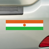 Vlag van Niger Bumpersticker (Op auto)