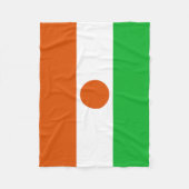 Vlag van Niger Fleece Deken (Voorkant)