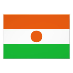 Vlag van Niger Foto Afdruk