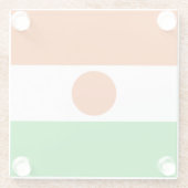 Vlag van Niger Glazen Onderzetter (Achterkant)