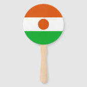 Vlag van Niger Handwaaier (Achterkant)