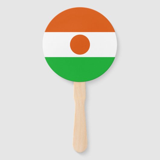 Vlag van Niger Handwaaier (Voorkant)