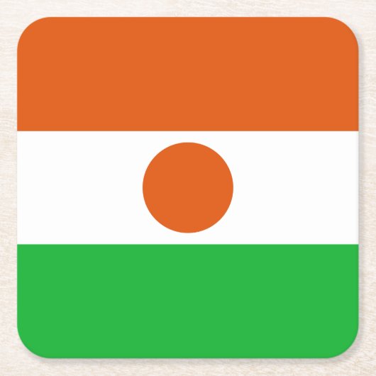 Vlag van Niger Kartonnen Onderzetters (Voorkant)