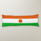 Vlag van Niger Lichaamskussen (Achterkant)