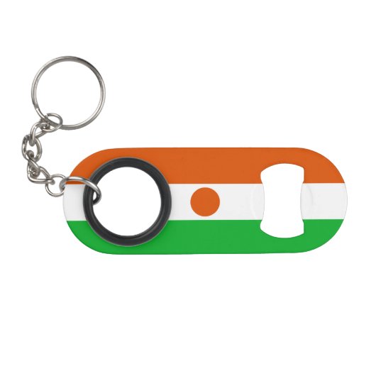 Vlag van Niger Mini Flessenopener (Voorkant (Horizontaal))