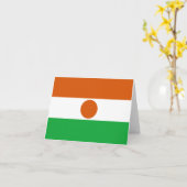 Vlag van Niger Notitiekaart (Gele Bloem)