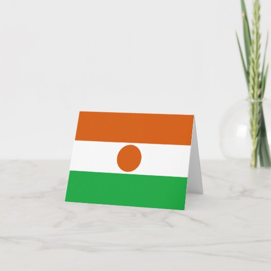 Vlag van Niger Notitiekaart (Voorkant)
