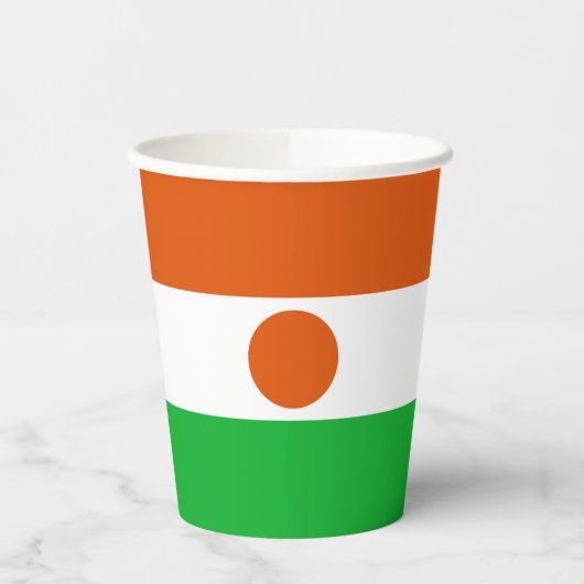 Vlag van Niger Papieren Bekers (Links)