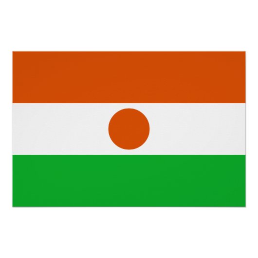 Vlag van Niger Perfect Poster (Voorkant)