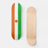 Vlag van Niger Persoonlijk Skateboard (Voorkant)