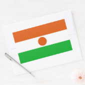 Vlag van Niger Rechthoekige Sticker (Envelop)