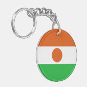 Vlag van Niger Sleutelhanger (Voorkant Links)