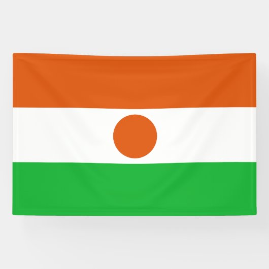 Vlag van Niger Spandoek (Horizontaal)