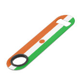 Vlag van Niger Speed Flessenopener (Voorkant Gekanteld)