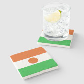 Vlag van Niger Stenen Onderzetter (Zijkant)