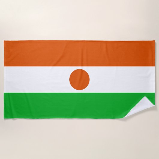 Vlag van Niger Strandlaken (Voorkant)