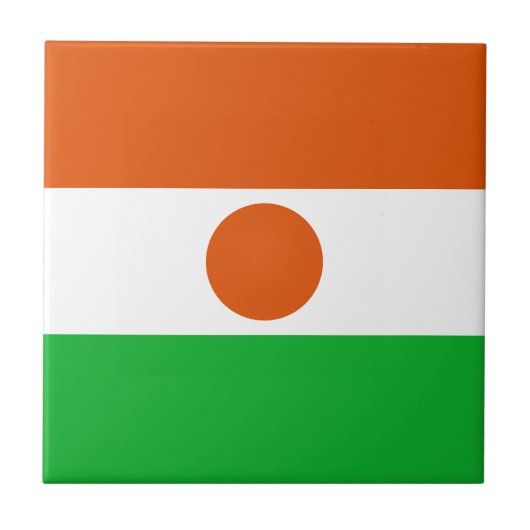 Vlag van Niger Tegeltje (Voorkant)