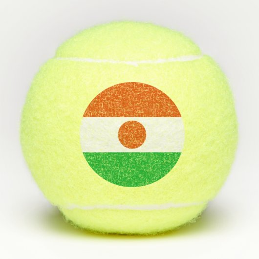 Vlag van Niger Tennisballen (Voorkant)