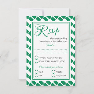 Vlag van NIGERIA Aangepaste Schrifttekst Stijlvoll RSVP Kaartje