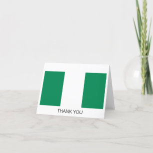 Vlag van Nigeria Bedankkaart