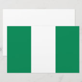 vlag van Nigeria Briefpapier (Voorkant / Achterkant)