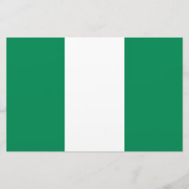 vlag van Nigeria Briefpapier