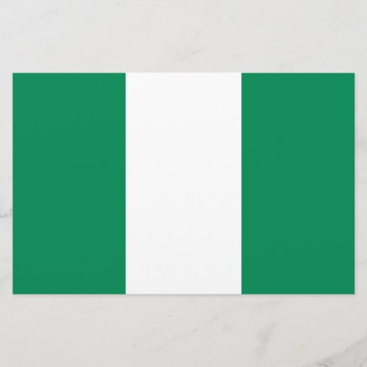 vlag van Nigeria Briefpapier (Voorkant)