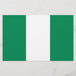 vlag van Nigeria Briefpapier