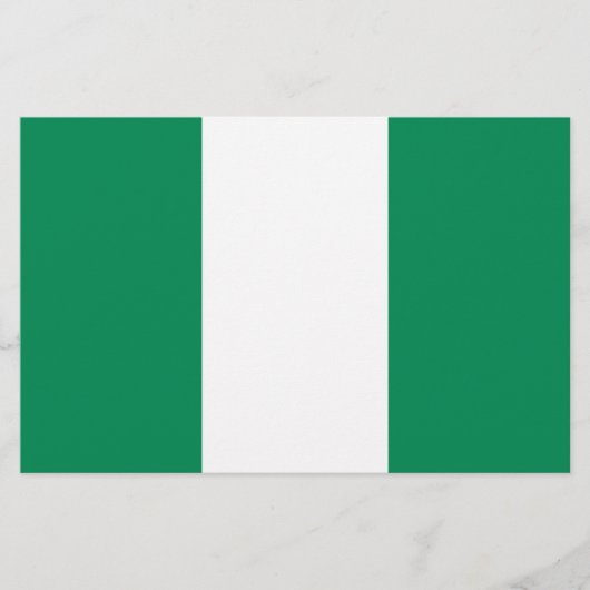 vlag van Nigeria Briefpapier (Voorkant)
