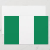 vlag van Nigeria Briefpapier (Voorkant / Achterkant)