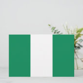 vlag van Nigeria Briefpapier (Staand voorkant)