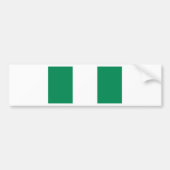 vlag van Nigeria Bumpersticker (Voorkant)