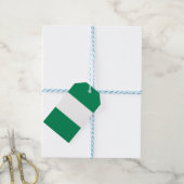 vlag van Nigeria Cadeaulabel (Met Touw)
