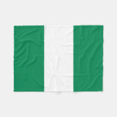 Vlag van Nigeria Fleece Deken (Voorkant (Horizontaal))
