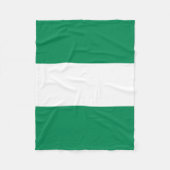 Vlag van Nigeria Fleece Deken (Voorkant)