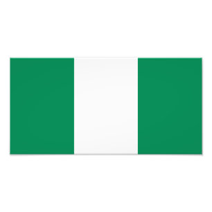 Vlag van Nigeria Foto Afdruk