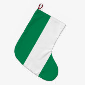 vlag van Nigeria Grote Kerstsok (Voorkant (Hangend))